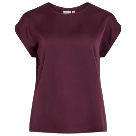 дамски,блузи,дамски,ризи,vila,ellette,short,sleeve,blouse,fig,(purple)