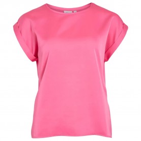 дамски,блузи,дамски,ризи,vila,ellette,short,sleeve,blouse,sangria,sunset,(pink)