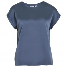 дамски,блузи,дамски,ризи,vila,ellette,short,sleeve,blouse,vintage,indigo,(blue)