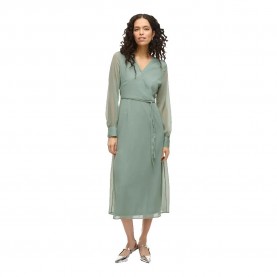 рокля,дамски,поли,и,рокли,vila,falia,long,sleeve,dress,green,milieu,(green)