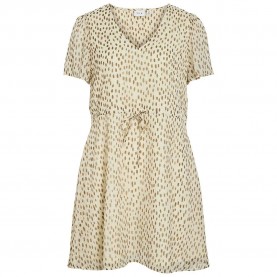 рокля,дамски,поли,и,рокли,vila,falia,short,sleeve,dress,beige,(birch,nori)