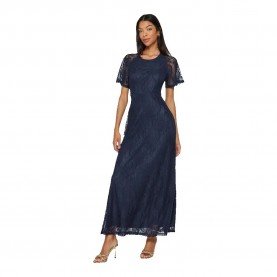 сако,дамски,поли,и,рокли,vila,femma,short,sleeve,long,dress,navy,blazer,(blue)