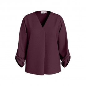 дамски,блузи,дамски,ризи,vila,josa,3,4,sleeve,blouse,fig,(purple)