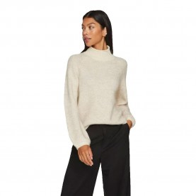 блуза,дамски,пуловери,дамски,плетени,дрехи,vila,lory,high,neck,sweater,beige