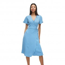 рокля,дамски,поли,и,рокли,vila,lovie,wrap,short,sleeve,midi,dress,blue