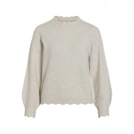 блуза,дамски,пуловери,дамски,плетени,дрехи,vila,nikolina,sweater,super,light,natural,melan,(beige)