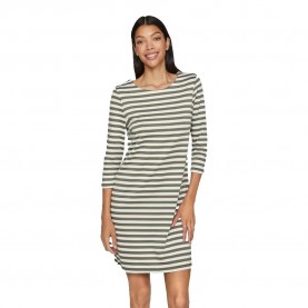 рокля,дамски,поли,и,рокли,vila,ninny,3,4,sleeve,dress,dusty,olive,snow,white,(green,white)