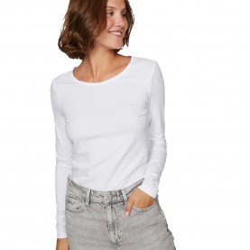 тениска,дамски,тениски,vila,nora,long,sleeve,t,shirt,white,(bright,white)