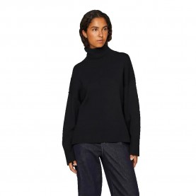 блуза,дамски,пуловери,дамски,плетени,дрехи,vila,ostria,high,neck,sweater,black