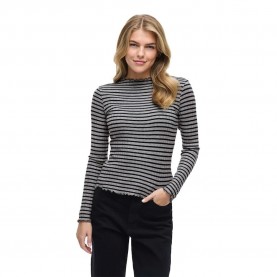 тениска,дамски,тениски,vila,rika,long,sleeve,t,shirt,grey,(medium,grey,melange,black)