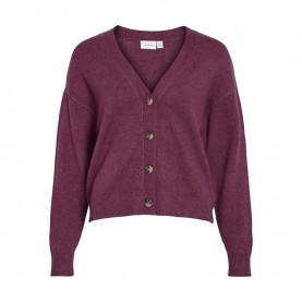 жилетка,дамски,пуловери,дамски,плетени,дрехи,vila,ril,cardigan,fig,dark,melange,(purple)