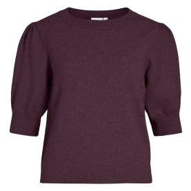 тениска,дамски,тениски,vila,ril,knit,short,sleeve,t,shirt,purple,(fig,dark,melange)