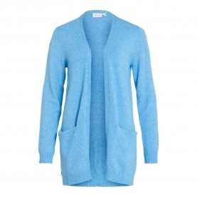 жилетка,дамски,пуловери,дамски,плетени,дрехи,vila,ril,open,cardigan,blissful,blue,light,melange,(blue)