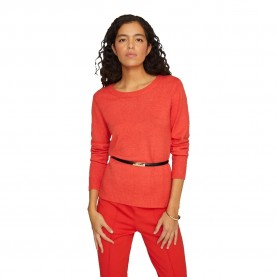 блуза,дамски,пуловери,дамски,плетени,дрехи,vila,ril,sweater,aurora,red,dark,melange,(red)