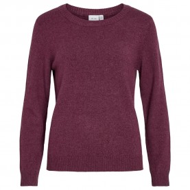 блуза,дамски,пуловери,дамски,плетени,дрехи,vila,ril,sweater,fig,dark,melange,(purple)