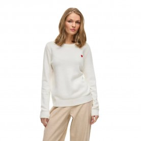 блуза,дамски,пуловери,дамски,плетени,дрехи,vila,ril,sweater,white,alyssum,emb.,heart,jester,red,(white)