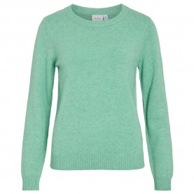 блуза,дамски,пуловери,дамски,плетени,дрехи,vila,ril,sweater,winter,green,melange,(green)