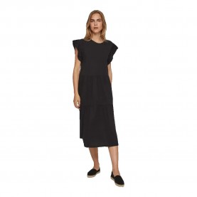 рокля,дамски,поли,и,рокли,vila,summer,short,sleeve,midi,dress,black,(black)