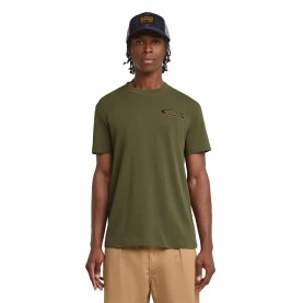 Тениска G-Star Back Arch short sleeve T-shirt - Green (Shadow Olive) тениска,мъжки,тениски,g,star,back,arch,short,sleeve,t,shirt,green,(shadow,olive)