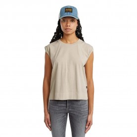 тениска,дамски,тениски,g,star,back,zip,overdyed,sleeveless,t,shirt,beige