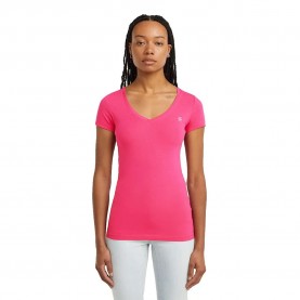 тениска,дамски,тениски,g,star,base,short,sleeve,v,neck,t,shirt,pink,(pink,peacock)