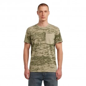 Тениска G-Star Camo Pocket short sleeve T-shirt - Green (Light Toggee Shadow Camo) тениска,мъжки,тениски,g,star,camo,pocket,short,sleeve,t,shirt,green,(light,toggee,shadow,camo)