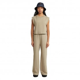 Гащеризон G-Star Double Layer Wide Leg sleeveless jumpsuit - Beige (Light Toggee) гащеризон,дамски,гащеризони,g,star,double,layer,wide,leg,sleeveless,jumpsuit,beige,(light,toggee)