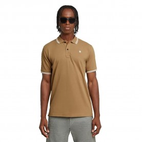 блуза,с,яка,мъжки,блузи,с,яка,g,star,dunda,slim,stripe,short,sleeve,polo,safari,(brown)