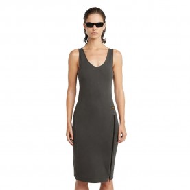 рокля,дамски,поли,и,рокли,g,star,overdyed,asymmetric,zip,sleeveless,short,dress,black