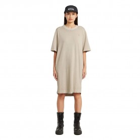 рокля,дамски,поли,и,рокли,g,star,overdyed,saddle,loose,short,sleeve,short,dress,beige
