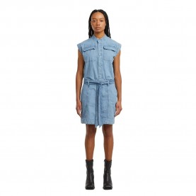 рокля,дамски,поли,и,рокли,g,star,pocket,sleeveless,short,dress,blue,(faded,breeze)
