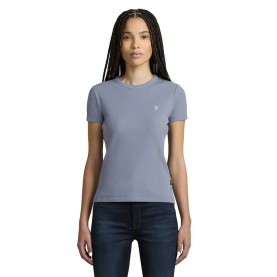 тениска,дамски,тениски,g,star,rib,slim,short,sleeve,t,shirt,amann,(grey,purple)