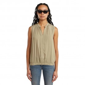 потник,дамски,блузи,дамски,ризи,g,star,stand,up,collar,sleeveless,shirt,green
