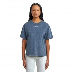 тениска,дамски,тениски,g,star,washed,script,short,sleeve,t,shirt,mid,blue,double,dye,(blue)