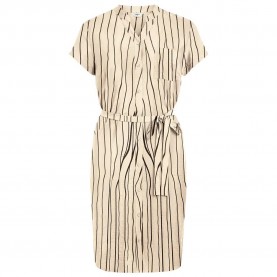 рокля,дамски,поли,и,рокли,object,jacira,short,sleeve,dress,sandshell,black,wavy,lines,(beige)