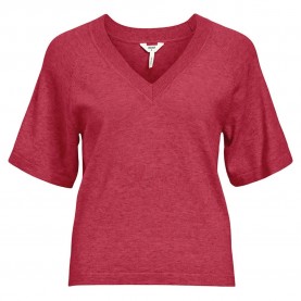 тениска,дамски,тениски,object,thess,short,sleeve,v,neck,t,shirt,karanda,red,melange,(red)