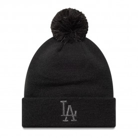 шапка,всички,шапки,new,era,mlb,metallic,bobble,la,dodgers,beanie,black,(black)
