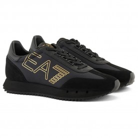 маратонки,мъжки,маратонки,ea7,emporio,armani,7x000541,af18609,trainers,triple,black,gold,(black)