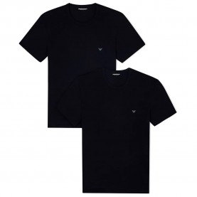 Emporio armani EM000391_AF14132 short sleeve base layer 2 units - Black / Black мъжко,бельо,emporio,armani,em000391,af14132,short,sleeve,base,layer,2,units,black,black