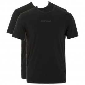 Emporio armani EM000391_AF16115 short sleeve base layer 2 units - Black / Black мъжко,бельо,emporio,armani,em000391,af16115,short,sleeve,base,layer,2,units,black,black