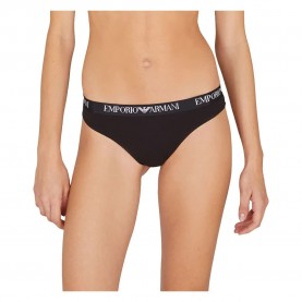 Emporio armani EW000402_AF13033 thong 2 units - Black / Black дамско,бельо,дамски,бикини,и,танкини,emporio,armani,ew000402,af13033,thong,2,units,black,black