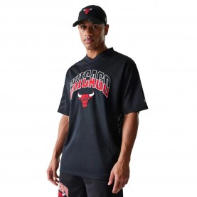 Тениска New era NBA Arch Mesh Chicago Bulls short sleeve T-shirt - Black (Black) тениска,мъжки,тениски,new,era,nba,arch,mesh,chicago,bulls,short,sleeve,t,shirt,black,(black)