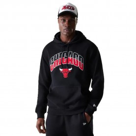 Суичър New era NBA Arch Graphic Oversized Chicago Bulls hoodie - Black (Black) суичър,мъжки,пуловери,new,era,nba,arch,graphic,oversized,chicago,bulls,hoodie,black,(black)