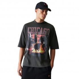 Тениска New era NBA Washed Graphic Chicago Bulls short sleeve T-shirt - Grey (Grey) тениска,мъжки,тениски,new,era,nba,washed,graphic,chicago,bulls,short,sleeve,t,shirt,grey,(grey)