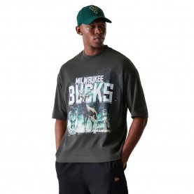 Тениска New era NBA Washed Graphic Milwaukee Bucks short sleeve T-shirt - Grey (Grey) тениска,мъжки,тениски,new,era,nba,washed,graphic,milwaukee,bucks,short,sleeve,t,shirt,grey,(grey)