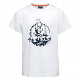 юношеска,тениска,мъжки,тениски,дамски,тениски,bejo,gym,junior,short,sleeve,t,shirt,white,(white,windsurfing,print)