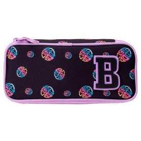 канцеларски,принадлежности,bejo,pencilo,ii,pencil,case,black,orchid,bloom,(black)