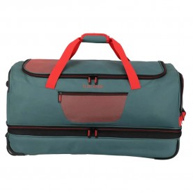 сак,сакове,travelite,basics,70cm,wheeled,duffle,bag,green,orange,(green)