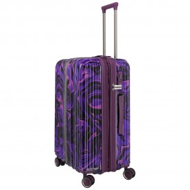 куфари,travelite,lascana,edition,4w,m,trolley,bag,purple,(purple,swirl)