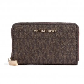 портфейли,и,портмонета,michael,kors,jet,set,canvas,wallet,brown